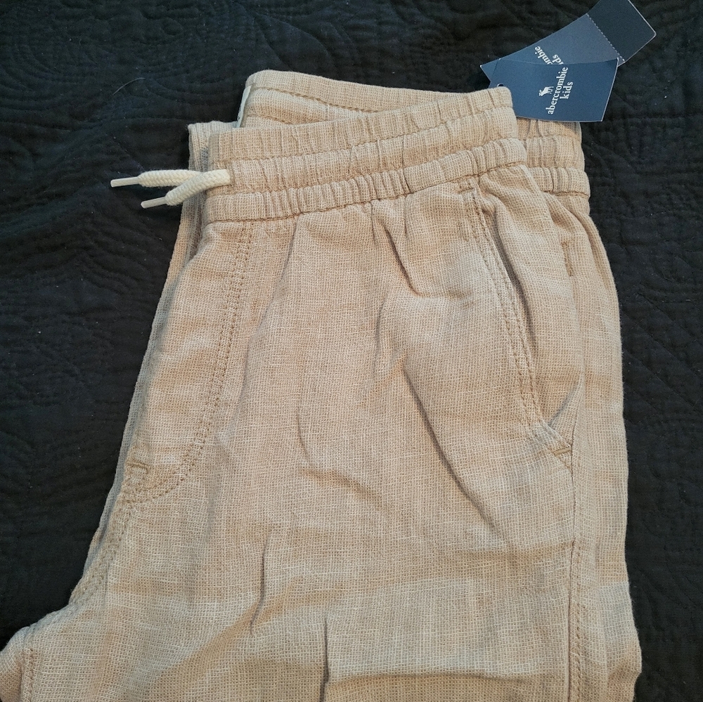 Boys 11-12 Pull on Linen pants